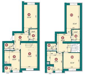 5-кімнатна квартира 104,3 м²
