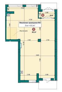 Нежитлове приміщення 103,3 м²