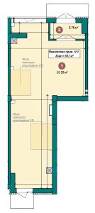 Нежитлове приміщення 65,1 м²