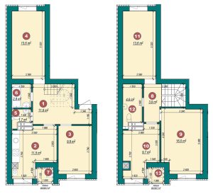 5-кімнатна квартира 100,4 м²