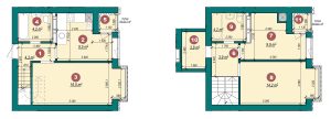 3-кімнатна квартира 71,9 м²