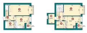 3-кімнатна квартира 71,5 м²