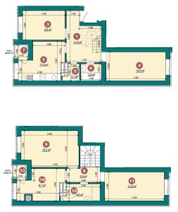 5-кімнатна квартира 100,4 м²