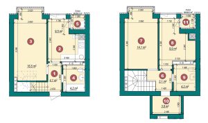 3-кімнатна квартира 71,8 м²