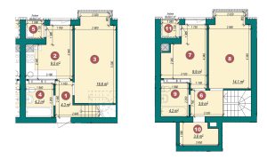 3-кімнатна квартира 71,9 м²