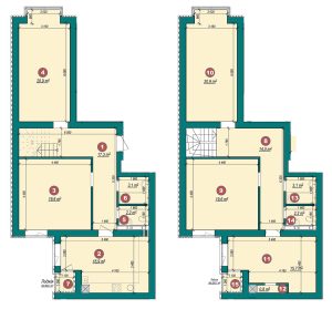 5-кімнатна квартира 157,7 м²
